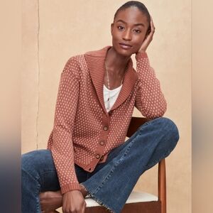 Garnet Hill Renee Wool & Linen Cardigan